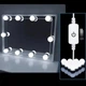 Лампи LED 10 шт для гримерного дзеркала USB живлення мережа 220V - зображення 5