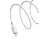Зарядний кабель Baseus Silky Series Type-C to Lightning 20W 1m White (P10377700213-00) - зображення 2