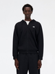 Bluza męska rozpinana streetwear z kapturem New Balance Stacked Logo MJ41501 M Czarna (197375352497) - obraz 1