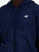 Толстовка на блискавці чоловіча New Balance Stacked Logo MJ41501 2XL Темно-синя (197375352596) - зображення 4