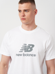 Футболка бавовняна довга чоловіча New Balance Stacked Logo MT41502 L Біла (196941811338) - зображення 4
