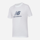 Футболка бавовняна довга чоловіча New Balance Stacked Logo MT41502 L Біла (196941811338) - зображення 5