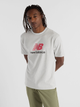 T-shirt męski bawełniany New Balance Athletics Logo MT51500 XL Jasnoszary (197967256387) - obraz 1