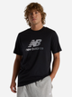 T-shirt męski bawełniany New Balance Sport Essentials Gradient Logo MT51503 L Czarny (197967257254) - obraz 1