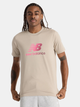Футболка бавовняна довга чоловіча New Balance Sport Essentials Gradient Logo MT51503 L Бежева (197967257131) - зображення 1
