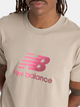 Футболка бавовняна довга чоловіча New Balance Sport Essentials Gradient Logo MT51503 L Бежева (197967257131) - зображення 4