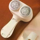 Акумуляторна машинка для стрижки катишок з подвійною головкою Grinder Lint Remover, бездротова подвійна машинка для видалення ковтунців Біла LRM-758-White - зображення 2