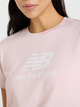 Футболка бавовняна довга жіноча New Balance Sport Essentials Jersey Logo WT41502 L Світло-рожева (197967348075) - зображення 4