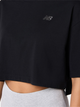 Футболка бавовняна оверсайз коротка жіноча New Balance Logo Relaxed WT43536 L Чорна (197376701331) - зображення 4