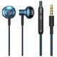 Проводные наушники с микрофоном Baseus Encok H19 Wired Earphone 3.5mm (NGH19-03) Blue - изображение 1