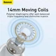 Проводные наушники с микрофоном Baseus Encok H17 Lateral in-ear Wired Earphone jack 3.5 mm (NGCR010002) White - изображение 10