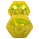 Гантель для фитнеса с покрытием TPU 1 штука Zelart Jelly Urethane Coated Dumbbell TA-2946-7_5LB (1x3,4кг) (1шт, TPU, желтый) - изображение 3