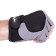 Перчатки для фитнеса и тренировок ZELART SB-161578 (PVC, PL, открытые пальцы, р-р M, черный серый) - изображение 4