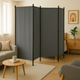 Składany parawan ogrodowy ModernHome by Multistore 4-panelowy 167 x 216 cm szary (AW-022/4TLG GREY) - obraz 13