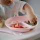 Миска на три секції силіконова з присоскою (Рожевий) Babyono - изображение 2