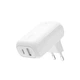 Мережевий зарядний пристрій Belkin BoostCharge Dual Wall Charger 42W White (WCB009vfWH) - зображення 1