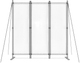 Składany parawan ogrodowy ModernHome by Multistore 3-panelowy 167 x 164 cm szary (AW-022/3TLG GREY) - obraz 7
