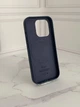 Чехол противоударный кожаный OEM Leather Case with MagSafe для iPhone 16 Pro Blue - изображение 3