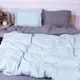 Комплект постільної білизни MirSon Satin Stripe 30-0013 + 30-0010 Windly 160х220 Полуторний Євро (2200005259672) - зображення 1