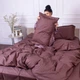 Комплект постельного белья MirSon Satin&nbsp;Stripe 30-0006&nbsp;Dark&nbsp;Brown 160х220 Полуторный Евро (2200005249444) - изображение 7