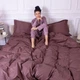 Комплект постельного белья MirSon Satin&nbsp;Stripe 30-0006&nbsp;Dark&nbsp;Brown 160х220 Полуторный Евро (2200005249444) - изображение 8