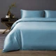 Комплект постельного белья MirSon Royal Soft Полуторный Евро 160x220 см 0845 Blue Wave Сатин (2200008069469) - изображение 1