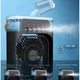 Портативний USB вентилятор з водяним охолодженням Air Cooler Fan 4в1 з LED підсвічуванням, чорний - зображення 3