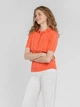 Поло жіноче коралове з трикотажної тканини Arber Polo Knit SS WIsk1 WTR-20 XS кораловий (W09.23.37.523) - изображение 3