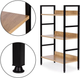 Стелаж ModernHome by Multistore дерев'яний 3 полиці лофт (CWJ602893CL) - зображення 6