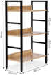Стелаж ModernHome by Multistore дерев'яний 3 полиці лофт (CWJ602893CL) - зображення 8