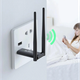 USB ретранслятор усилитель WiFi сигнала на 2 антенны Nectronix Репитер Двухантенный беспроводной расширитель диапазона Wi-Fi сигнала - изображение 2