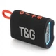 Портативная Bluetooth 5.3 с подсветкой колонка T&G 396 5 Вт радио Черная - изображение 1