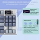 Клавіатура ATTACK SHARK K86 Blue Бездротова Ігрова Механічна RGB. 2.4G/Bluetooth/Кабель. З Екранчиком, Батарея 4000mAh. Whale Switch - зображення 3