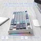 Клавіатура ATTACK SHARK K86 Blue Бездротова Ігрова Механічна RGB. 2.4G/Bluetooth/Кабель. З Екранчиком, Батарея 4000mAh. Whale Switch - зображення 5