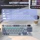 Клавіатура ATTACK SHARK K86 Blue Бездротова Ігрова Механічна RGB. 2.4G/Bluetooth/Кабель. З Екранчиком, Батарея 4000mAh. Whale Switch - зображення 8