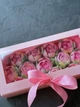 Зефірні квіти тюльпани в подарунковій коробці 25 см. honeycake - зображення 2