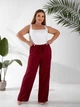 Брюки женские из американского крепа (Мод. 280) Бордовый, 54-56 - изображение 1