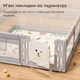 Детский манеж Lumpurini Tindario M с пластиковой дверью и мешочком для игрушек (NEW01120) - изображение 3