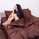Комплект постельного белья Mirson Сатин Premium Cacao 0211 160х220 (2200001479180) - изображение 7