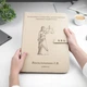 Подарочная папка адвокату с гравировкой и символикой права, A5, Beige, WoodPresent - изображение 2