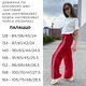 Брюки палаццо с лампасами для девочки подростковые красные двунитка TopHat 164 см - изображение 3
