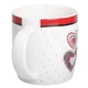 Чашка фарфоровая 400 (мл) с сердечками для чая и кофе Lugi RX-N240147W SRLD_175 - изображение 2