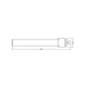 Лампа светодиодная 6W 220V 700lm 4000K G23 220x32.3mm прямая [4058075558083] OSRAM DULUX LED S EM&AC MAINS - изображение 4