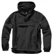 Тактический анорак BRANDIT Summer Windbreaker Black, летний анорак водонепроницаемый 3XL - изображение 2