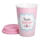 Стакан керамический 420 (мл) с силиконовой крышкой Thanks momo RX-N240288TM (A-033434) - изображение 2