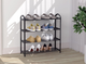 Полиця для взуття ModernHome by Multistore 4 полиці чорна (XJ43K BLACK) - зображення 5