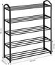 Полиця для взуття ModernHome by Multistore 5 полиць чорна (XJ53K BLACK) - зображення 4