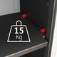 Шафа Keter Kis Armadio Detroit Basso чорна пластикова багатофункціональна (249799) - зображення 4