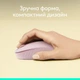 Мышь беспроводная Bluetooth компьютерная Logitech M196 Wireless Rose (910-007461) - изображение 4