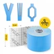 Стрічка кінезіологічна (кінезіо тейп) 4FIZJO 7.5 см x 5 м Sky Blue (P-5907739318909) - зображення 4